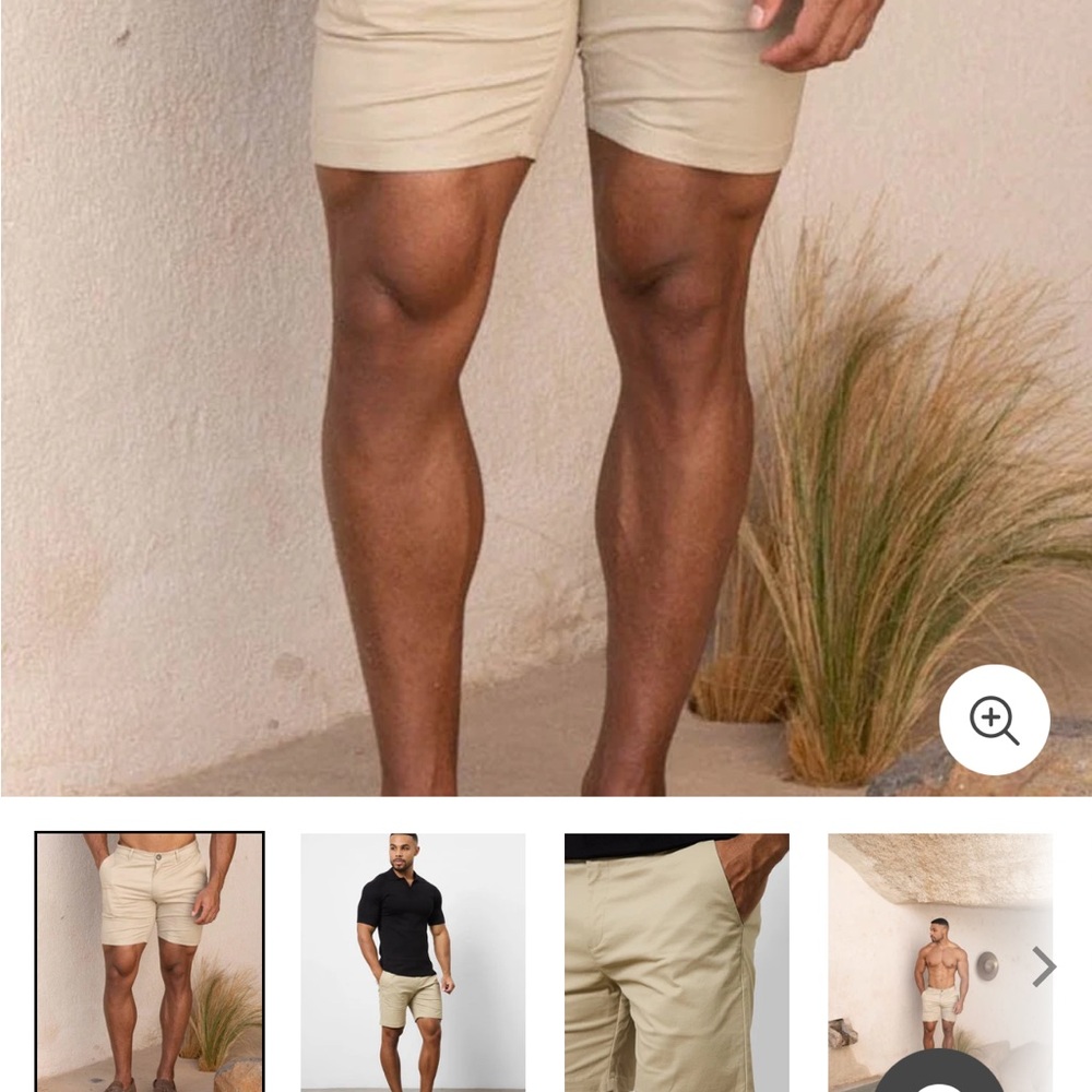 Tailored Athlete NWT Tan Flat Front Shorts, original $90